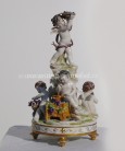 starožitná Socha porcelán Andílci